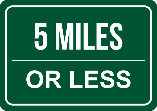 5 miles